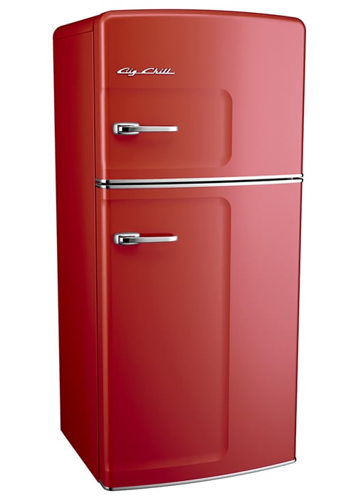 Euro Retro Refrigerator in Cherry Red | Big Chill